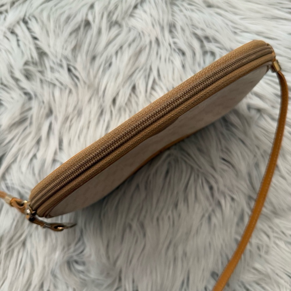 GUCCI Vintage Micro GG Canvas Shoulder Bag PVC Leather Beige - Picture 3 of 16
